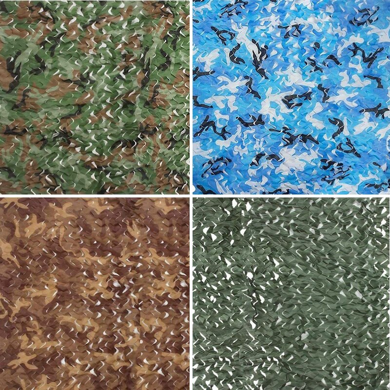 Cheap Goat Tents 2x3m 2x4m 2x5m 2x6m 2x7m Hunting Military Camouflage Nets Woodland Camo Netting Camping Sun Shelter Garden Car Cover Tent Shade Sun Shelter 